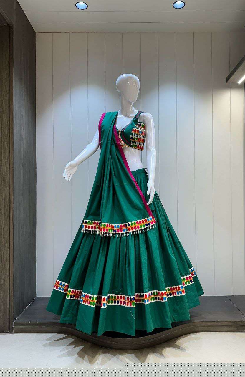 GARBA NIGHT DRESS WOMENS COTTON LEHENGA CHOLI COLLECTION ASR SUGAR 