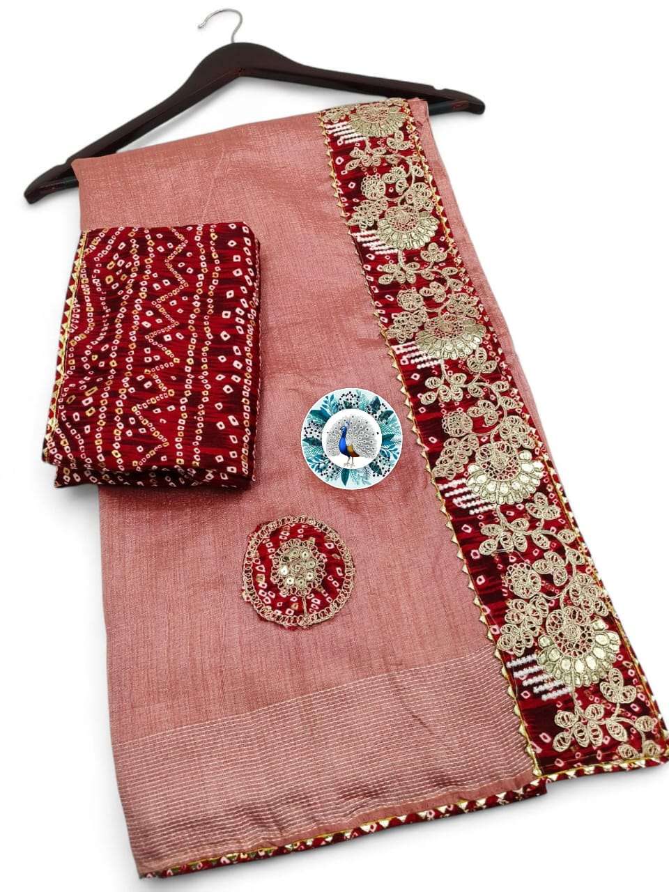 HEAVY ZARI BORDER SOFT SILK FABRIC FANCY SAREE 