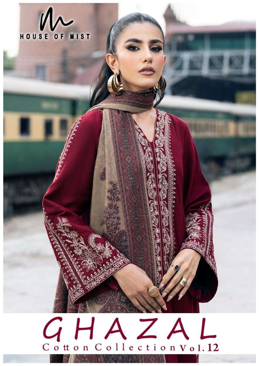HOUSE OF MIST GHAZAL VOL 12 TOP DESIGN PAKISTANI HEAVY SUIT SUPPLIER SHOP 