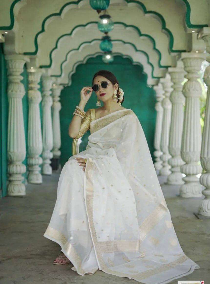 INDIAN TRADITIONAL DESIGNER COLORFUL SAREE COLLECTION SUPPLIER 6040 KESAR