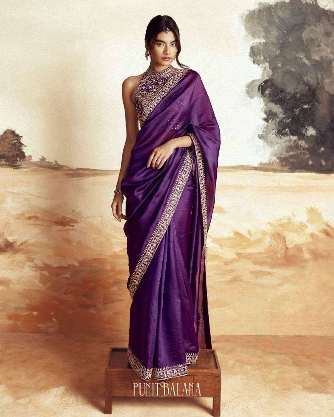 Jimmy Choo fabric embroidery work fancy look saree Nc 5431
