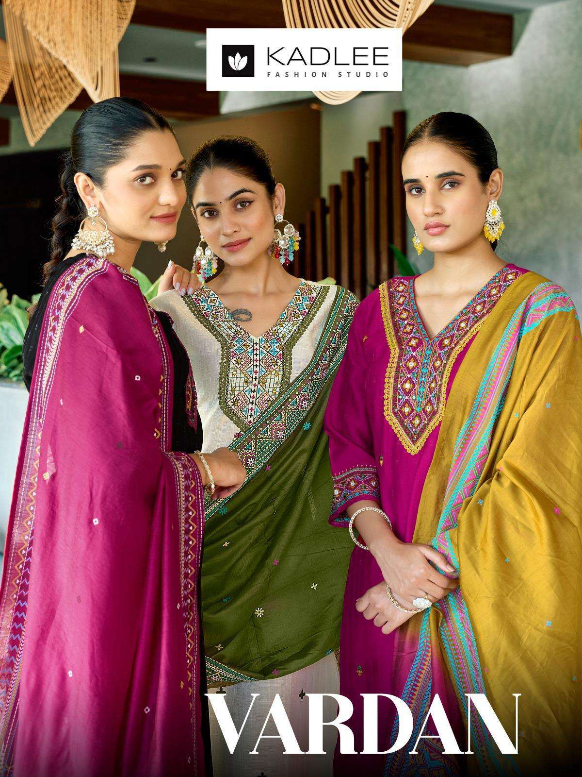 KADLEE VARDAN WEDDING WEAR READYMADE FULL WORK SUIT RESELLER