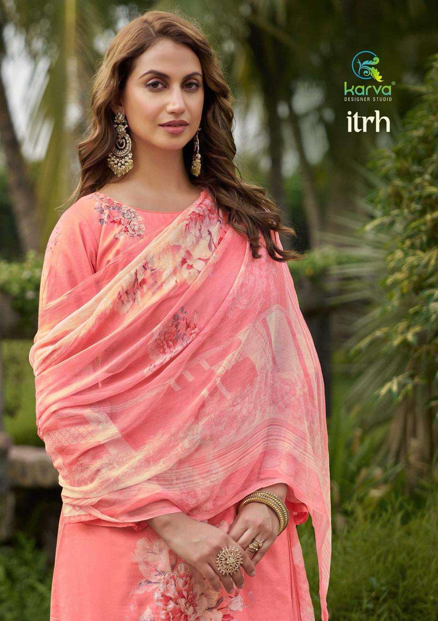 KARVA DESIGNER STUDIO ITRH BRAND LAWN COTTON SALWAR SUIT DEALER