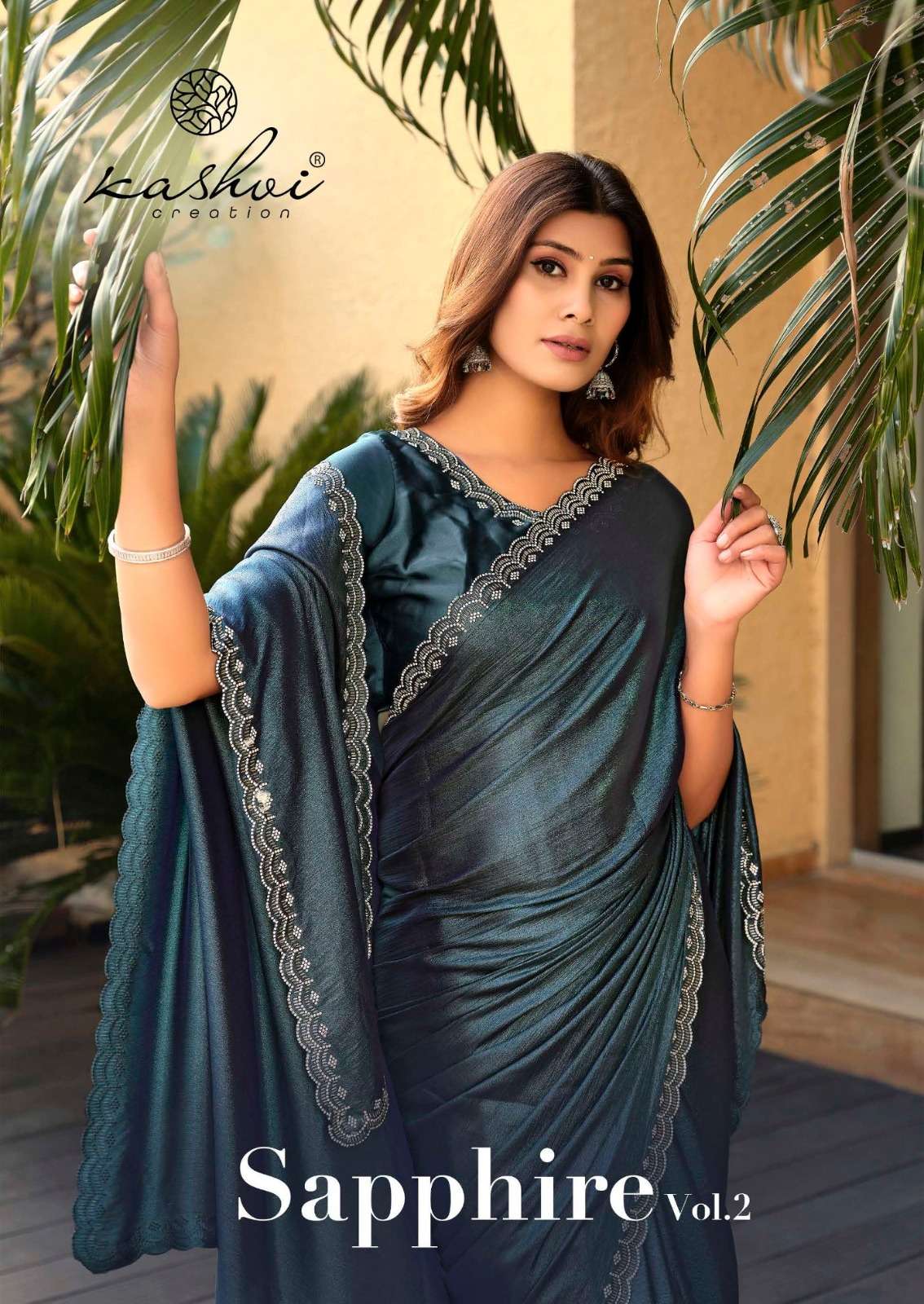 KASHVI CREATION SAPPHIRE VOL 2 FESTIVAL COLLECTION FANCY SILK SAREE CATALOG 
