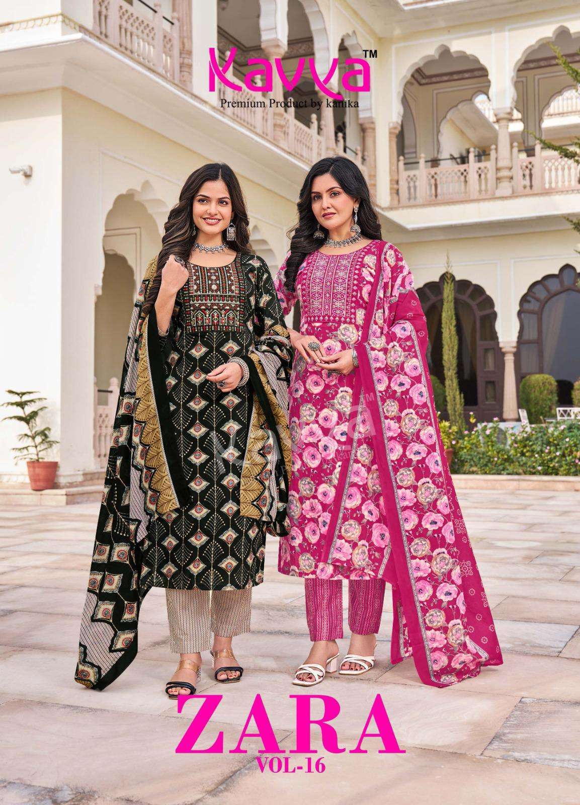 KAVYA ZARA VOL 16 COTTON READYMADE SALWAR KAMEEZ COLLECTION ETHNIC SHOP