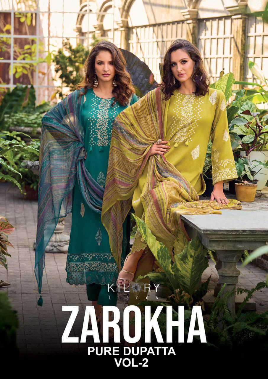 KILORY TRENDS ZAROKHA VOL 2 COTTON MATERIAL DRESS COLLECTION ETHNIC SHOP