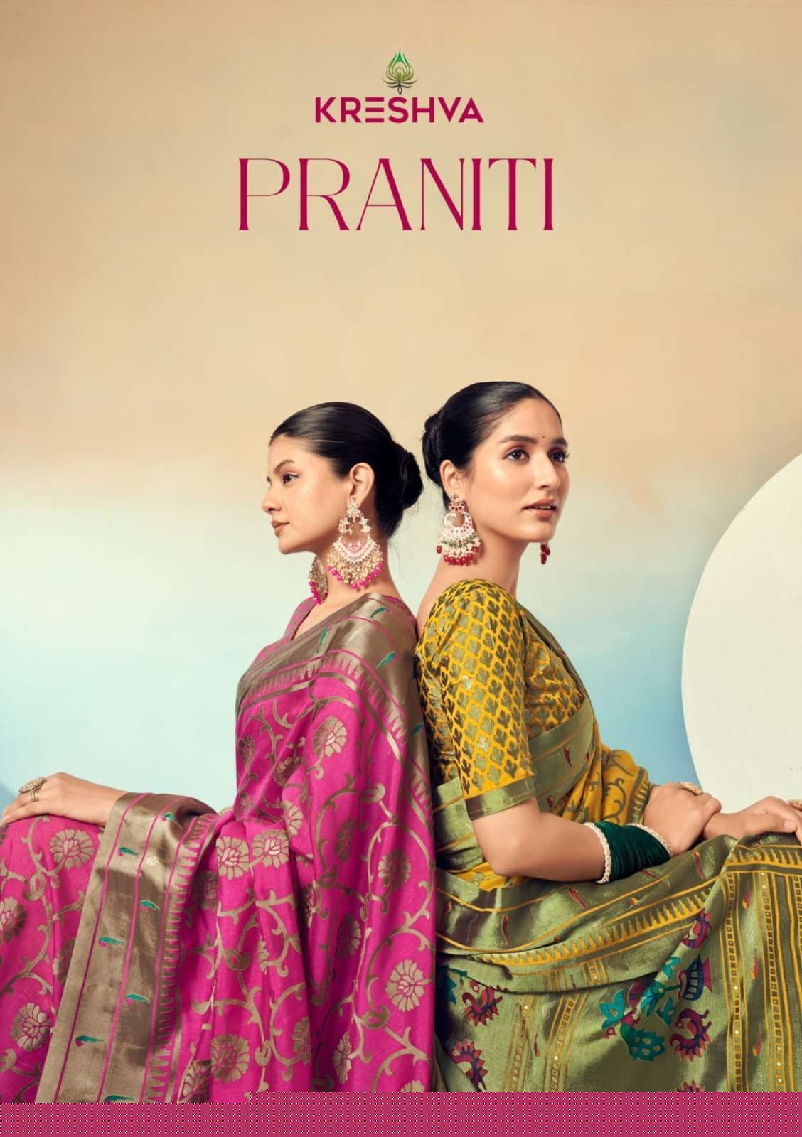 KRESHVA PRANITI SOFT GEORGETTE WEAVING DESIGN SAREE 