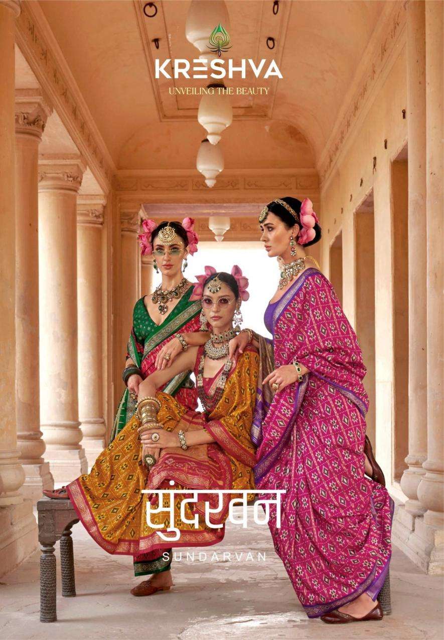 KRESHVA SUNDARVAN SILK GORGEOUS LOOK SAREE