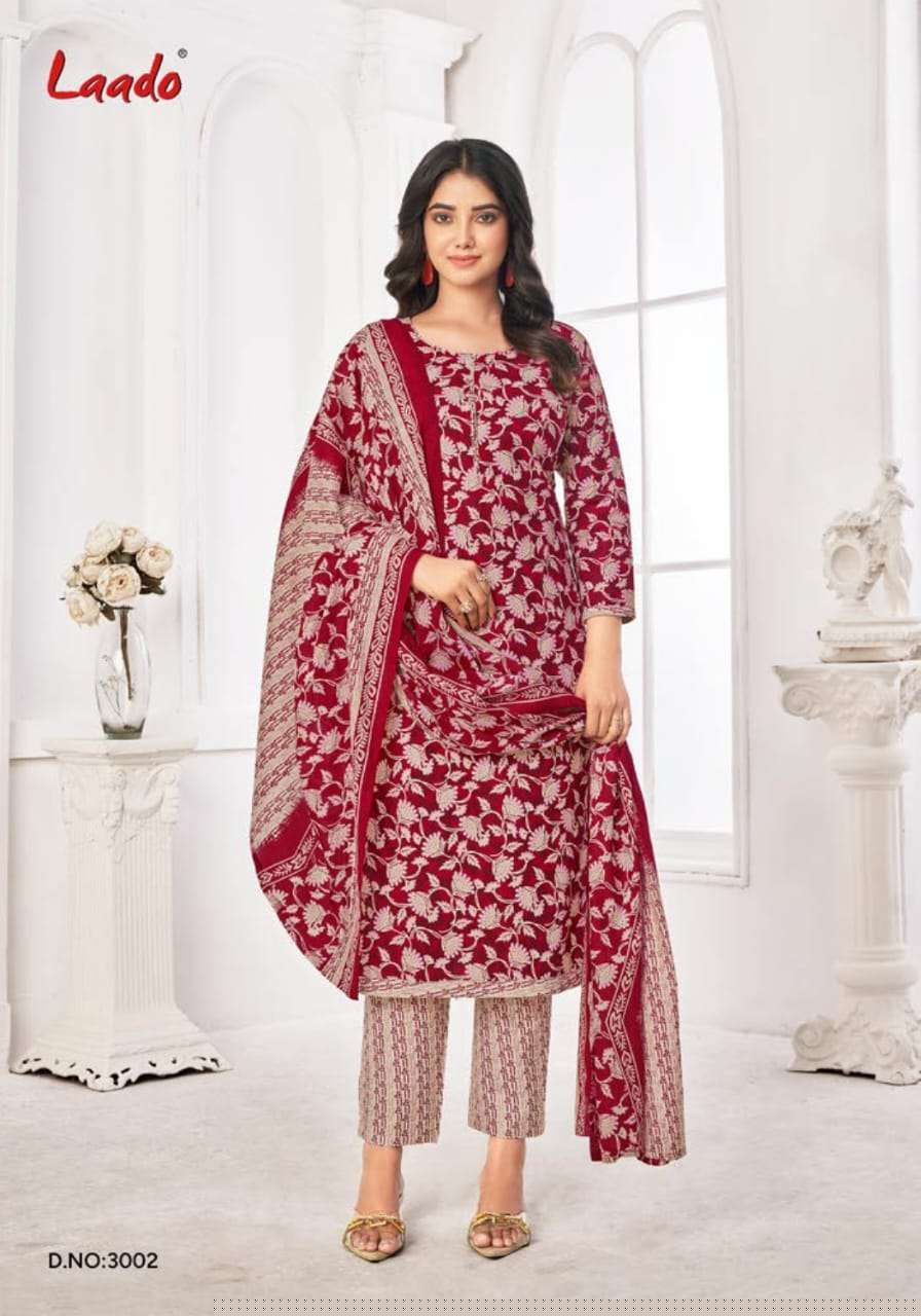 LADDO PRINCESS VOL 3 REGULR WEAR COTTON SUIT COLLECTION DEALER SHOP 
