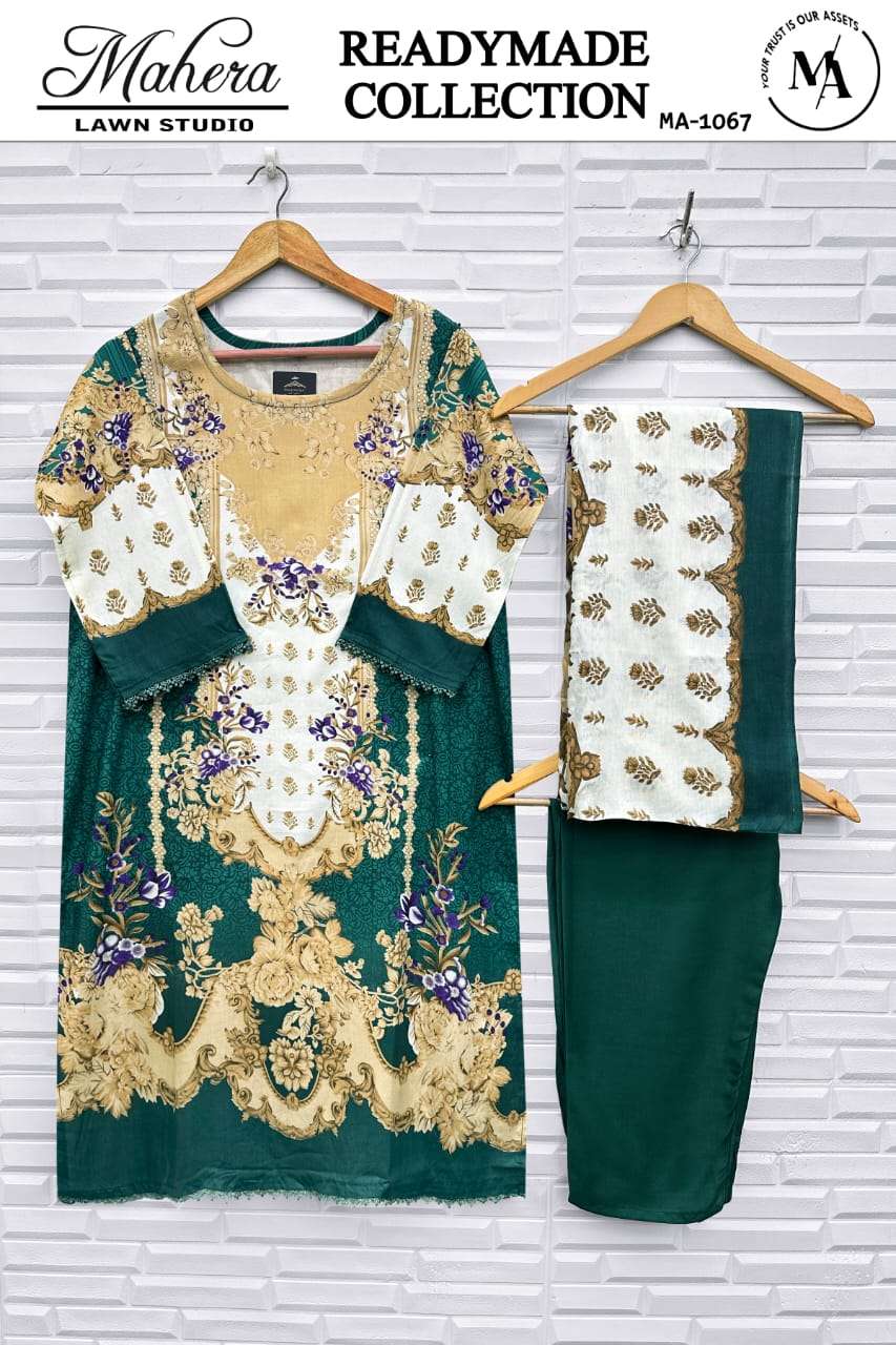 MAHERA LAWN STUDIO MA 1067 & 1072 PAKISTANI DESIGNER COTTON READYMADE SUIT
