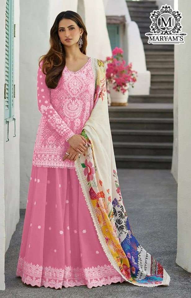 MARYAMS 176 PAKISTANI STYLE SHARARA SUIT  FESTIVAL & PARTY WEAR