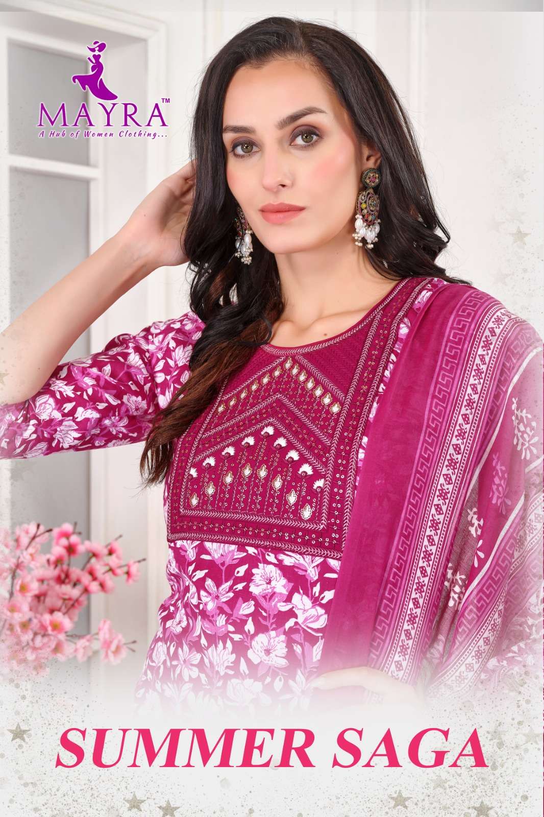 MAYRA FASHION SUMMER SAGA JAIPUR COTTON READYMADE LADIES SUIT SUPPLIER 