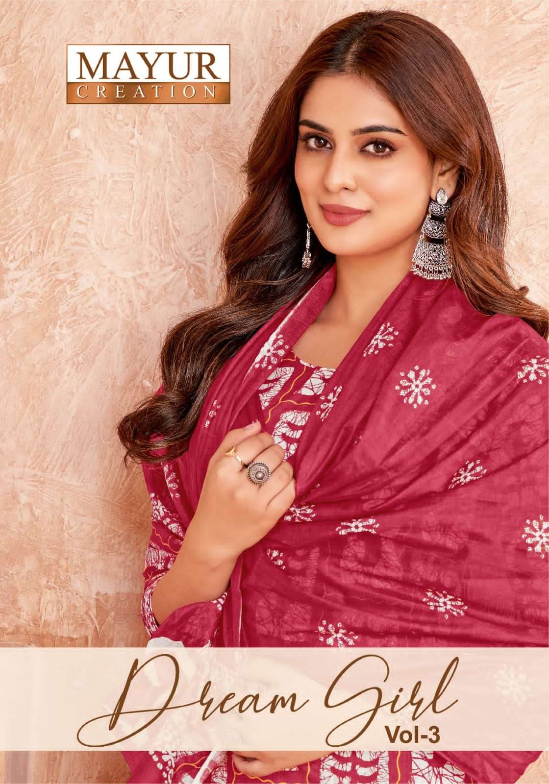 MAYUR DREAM GIRL VOL 3 FESTIVAL READYMADE COTTON SUIT FOR GIRLS WEAR 
