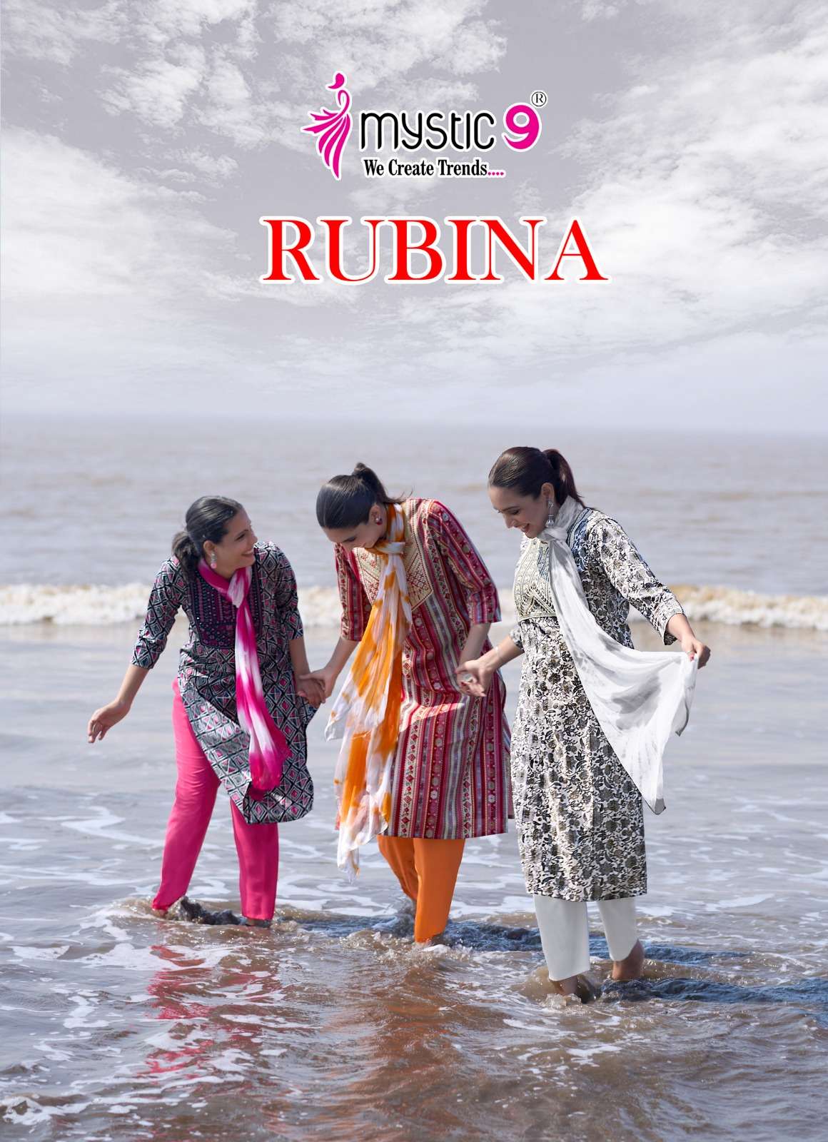 MYSTIC9 RUBINA VOL 9 PREMIUM RAYON STITCHED SUIT WHOLESALE