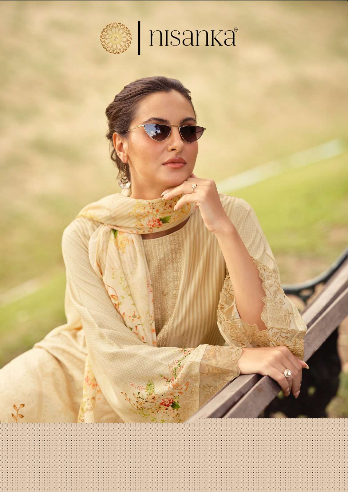 NIZAAM NISANKA MILLS PAKISTANI TOP LAWN COTTON UNSTITCH SUIT RESELLER