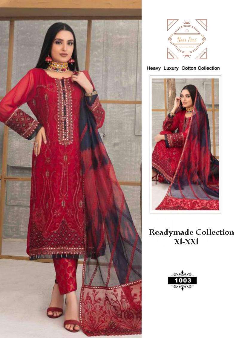 NOOR PARI 1001 TO 1004 COTTON READYMADE DRESS LADIES RESELLER 