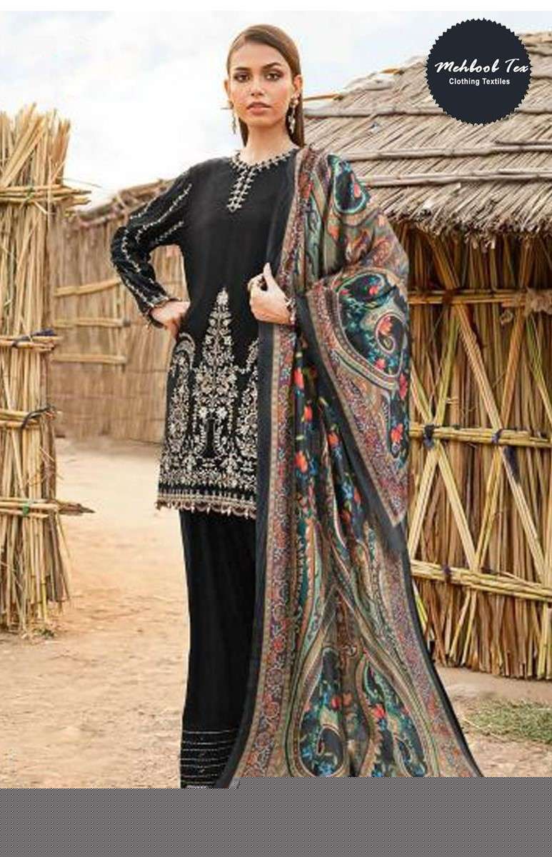 OMBRE LAWN COLLECTION 2025 VOL 6 STYLISH BLACK KURTI PALAZZO SUIT PARTY WEAR 