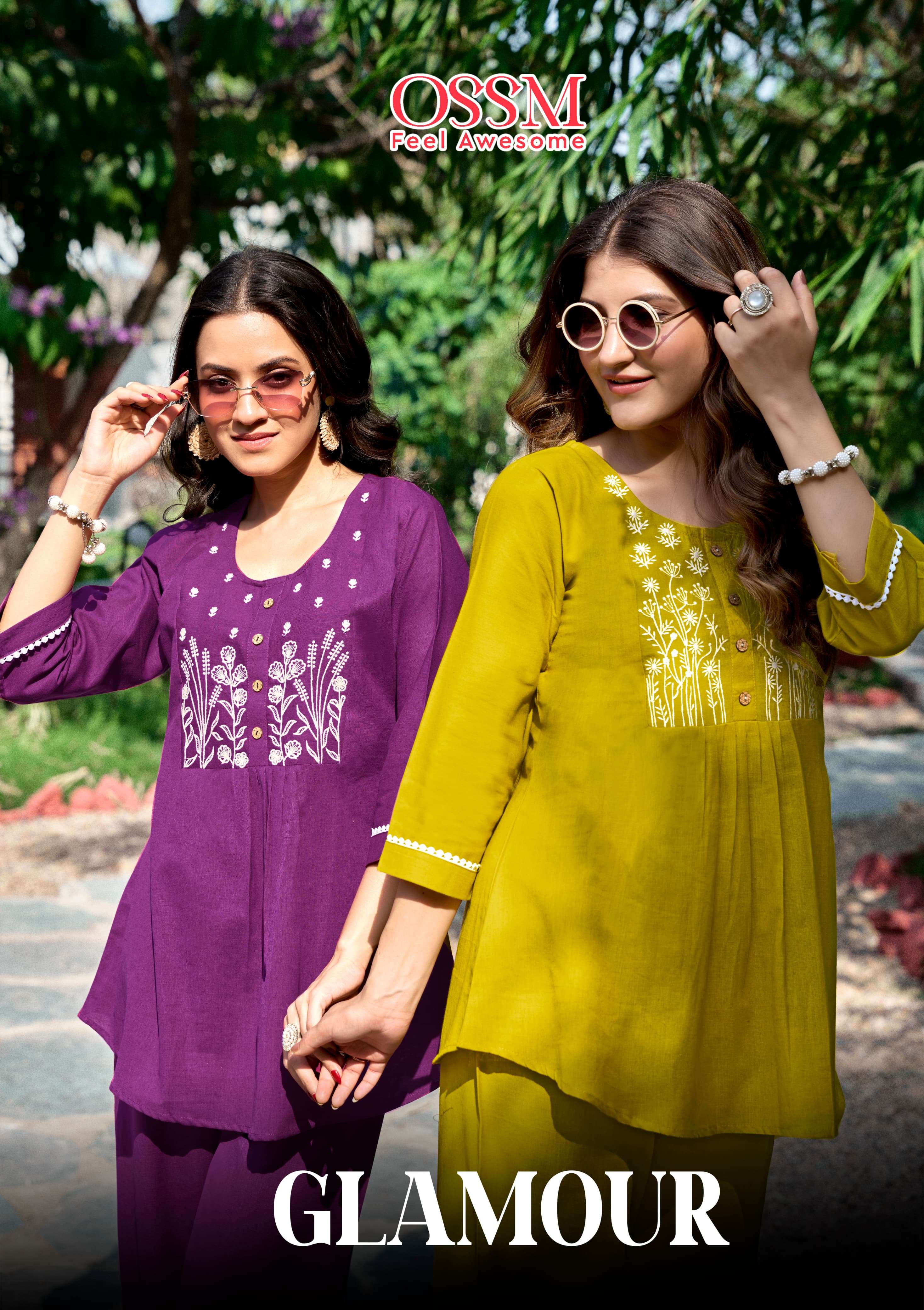 OSSM GLAMOUR WESTERN JAIPURI COTTON CO ORD SET FOR TRAVEL WHOLESALE