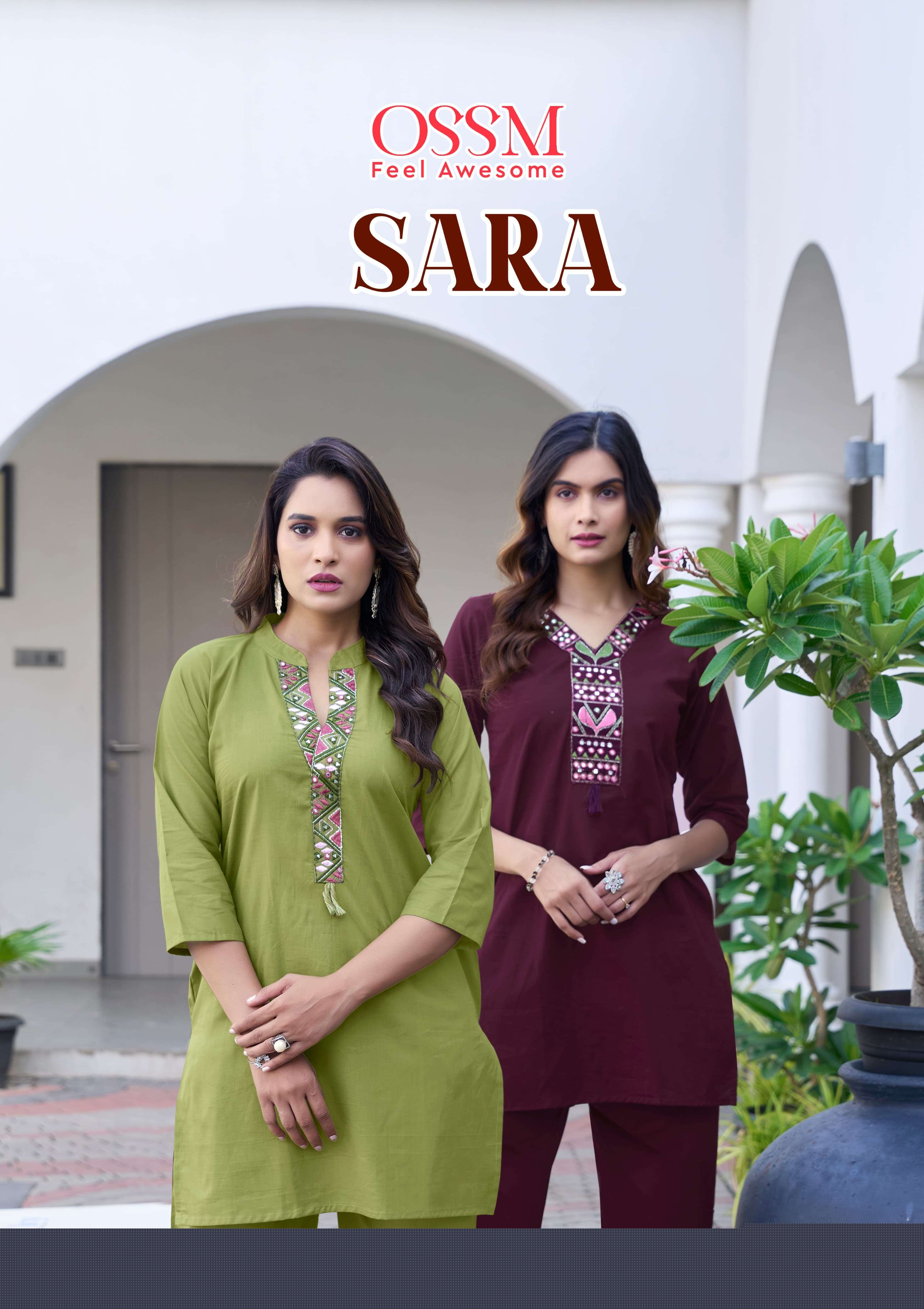 OSSM SARA CLASSIC WEAR WOMEN COTTON SHORT CO ORD SET LOW PRICE ONLINE STORE