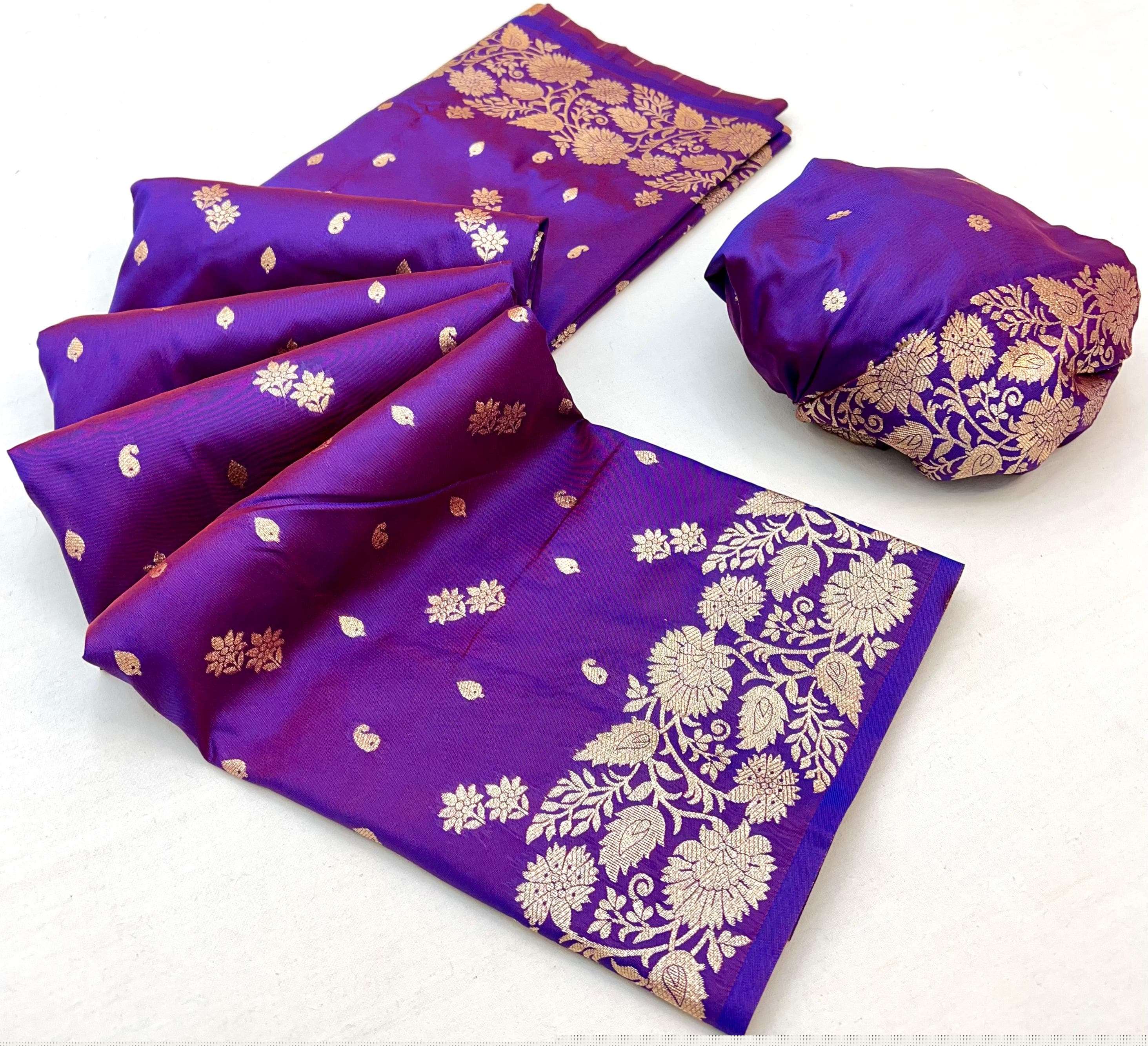 PALLAVI SOFT SILK TWO TONE SHADES FUNCTION SPECIAL SAREE 
