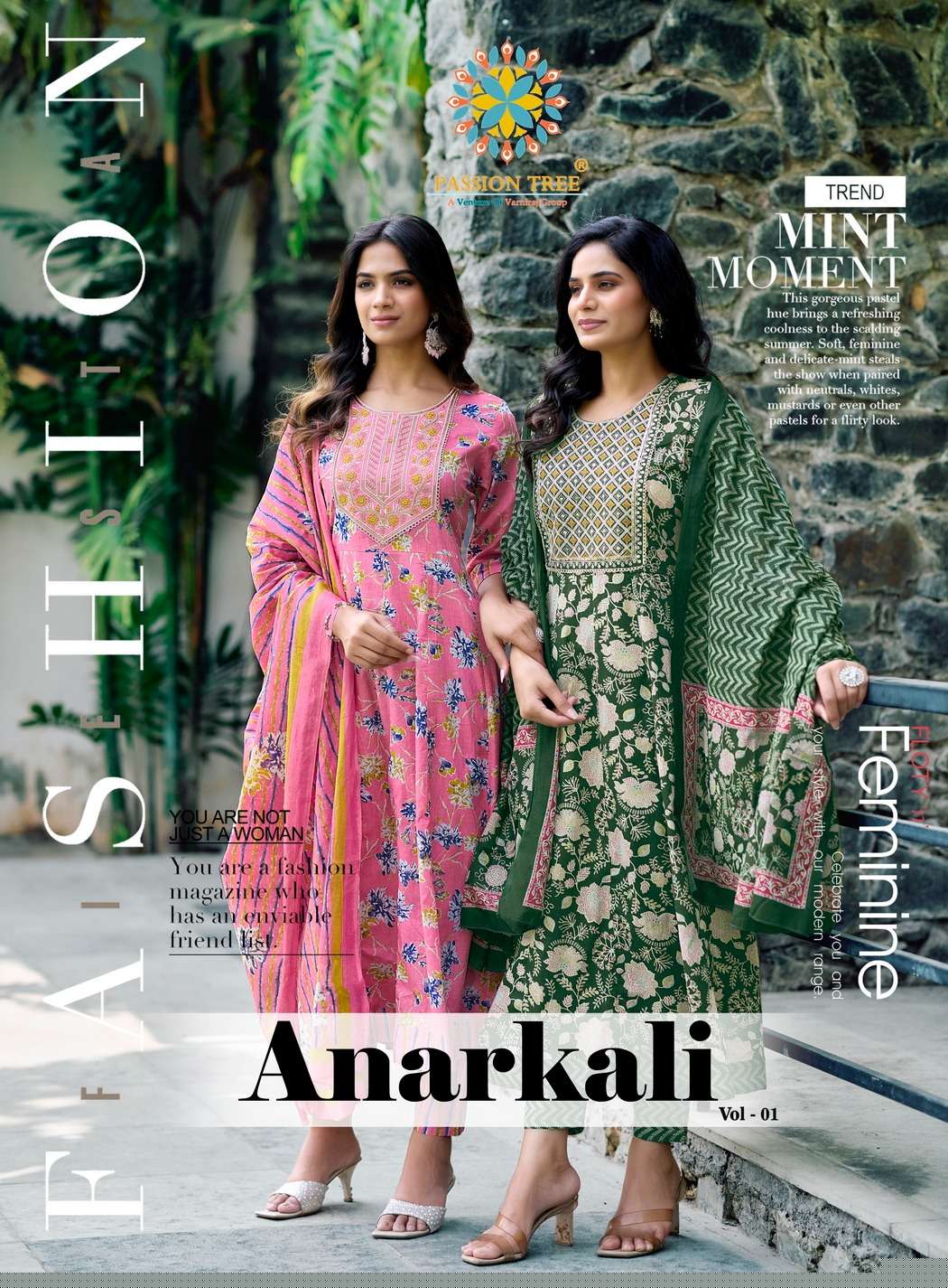 PASSION TREE ANARKALI VOL 1 TREND ANARKALI KURTI SUIT PARTY WEAR SUPPLIER