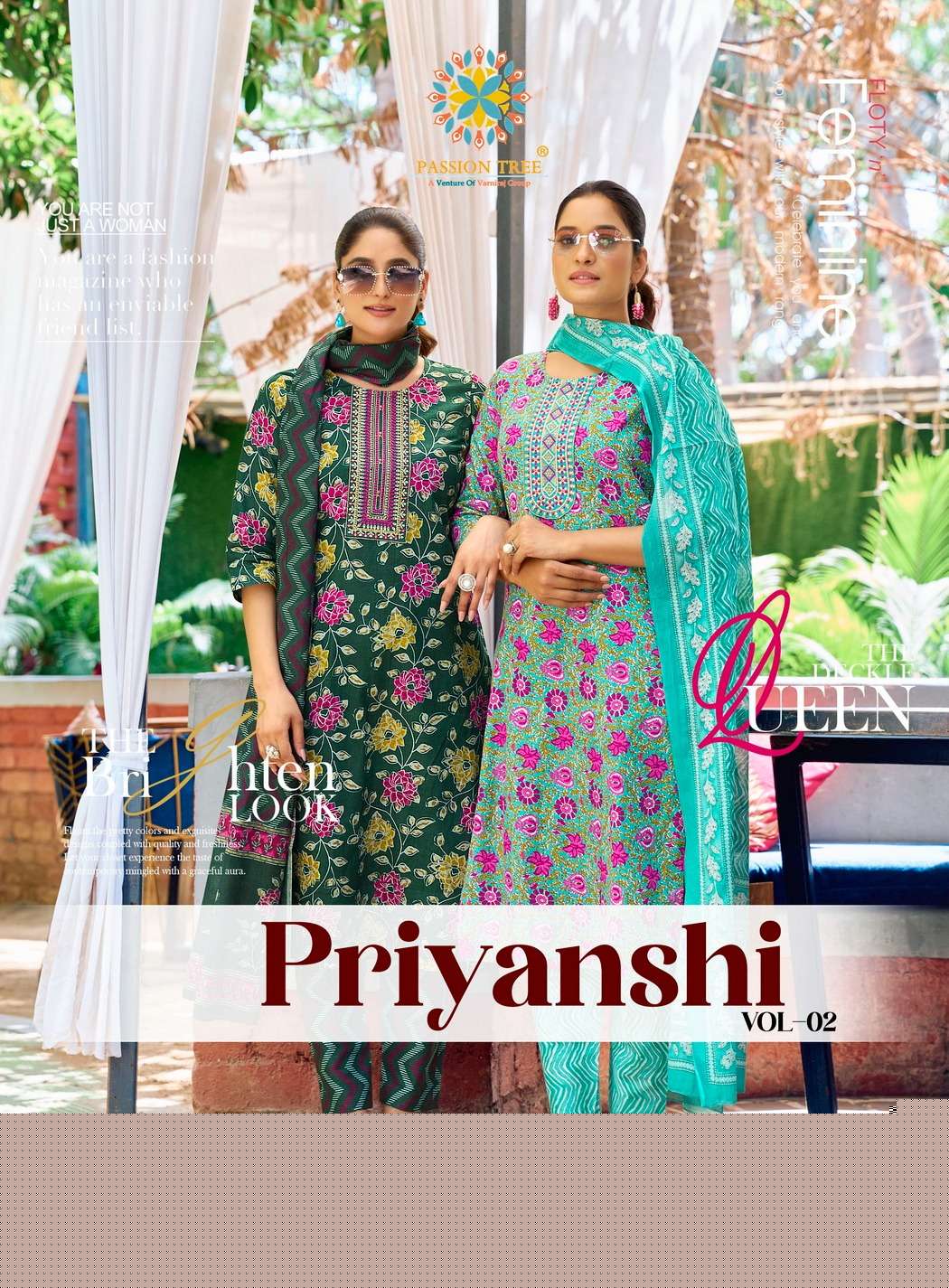 PASSION TREE PRIYANSHI VOL 2 PARTY WEAR COTTON SUIT FOR WOMEN DEALER 