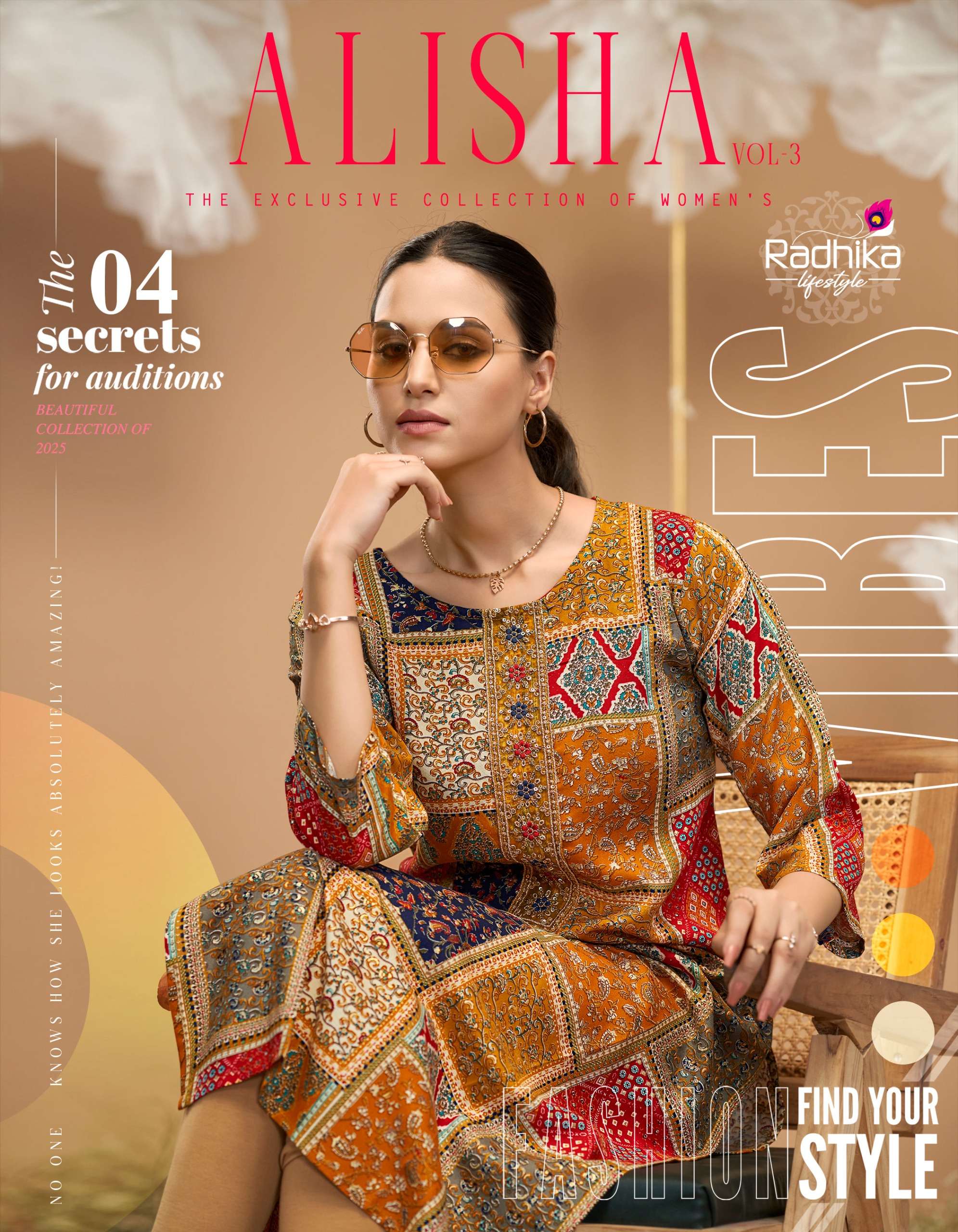 RADHIKA LIFESTYLE ALISHA VOL 3 RAYON PRINTED KURTI WEAR DEALER