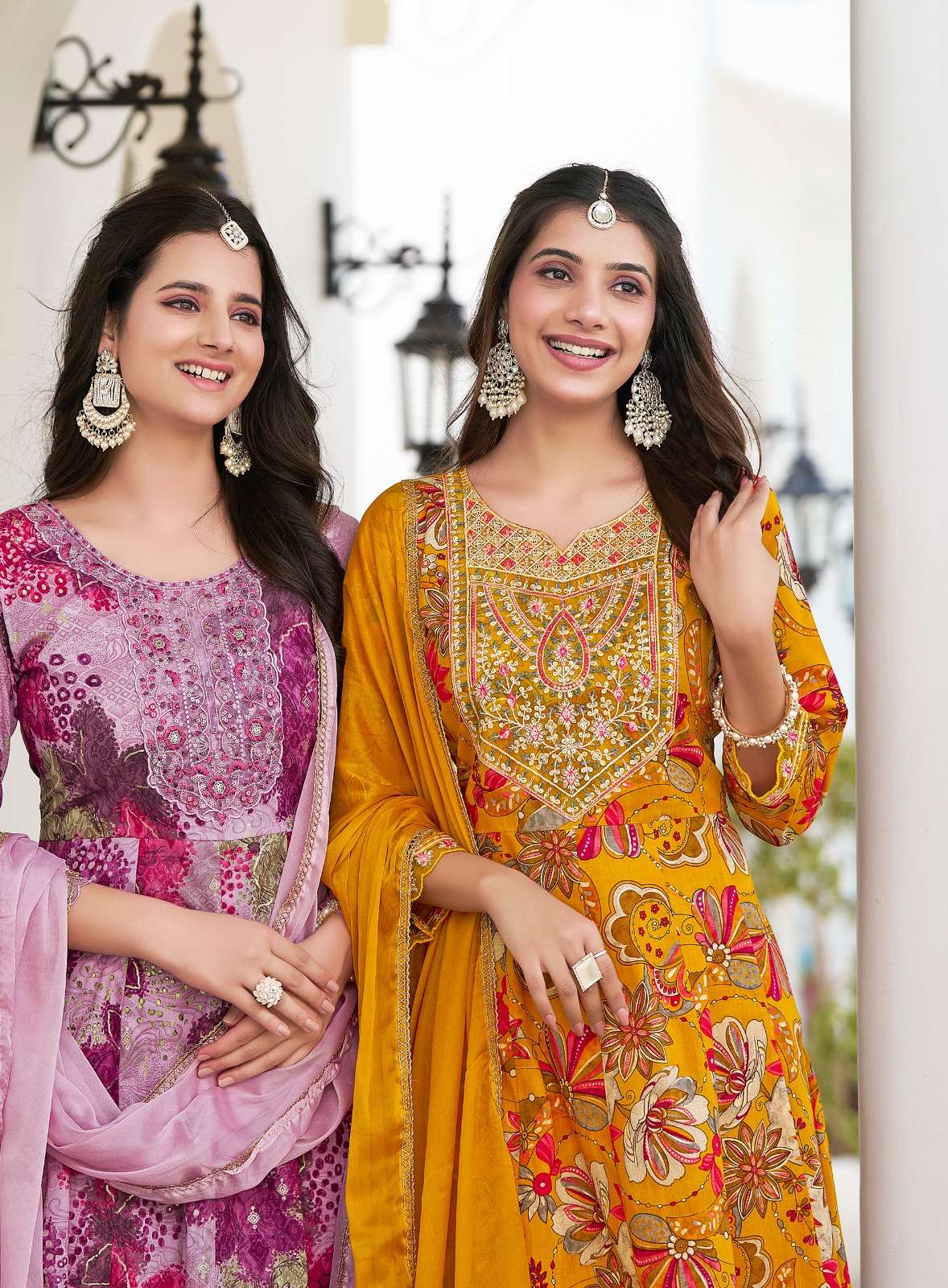 RADHIKA LIFESTYLE SUMMER BEAUTY VOL 4 ANARKALI STYLE READYMADE SUITS SUPPLIER ONLINE 