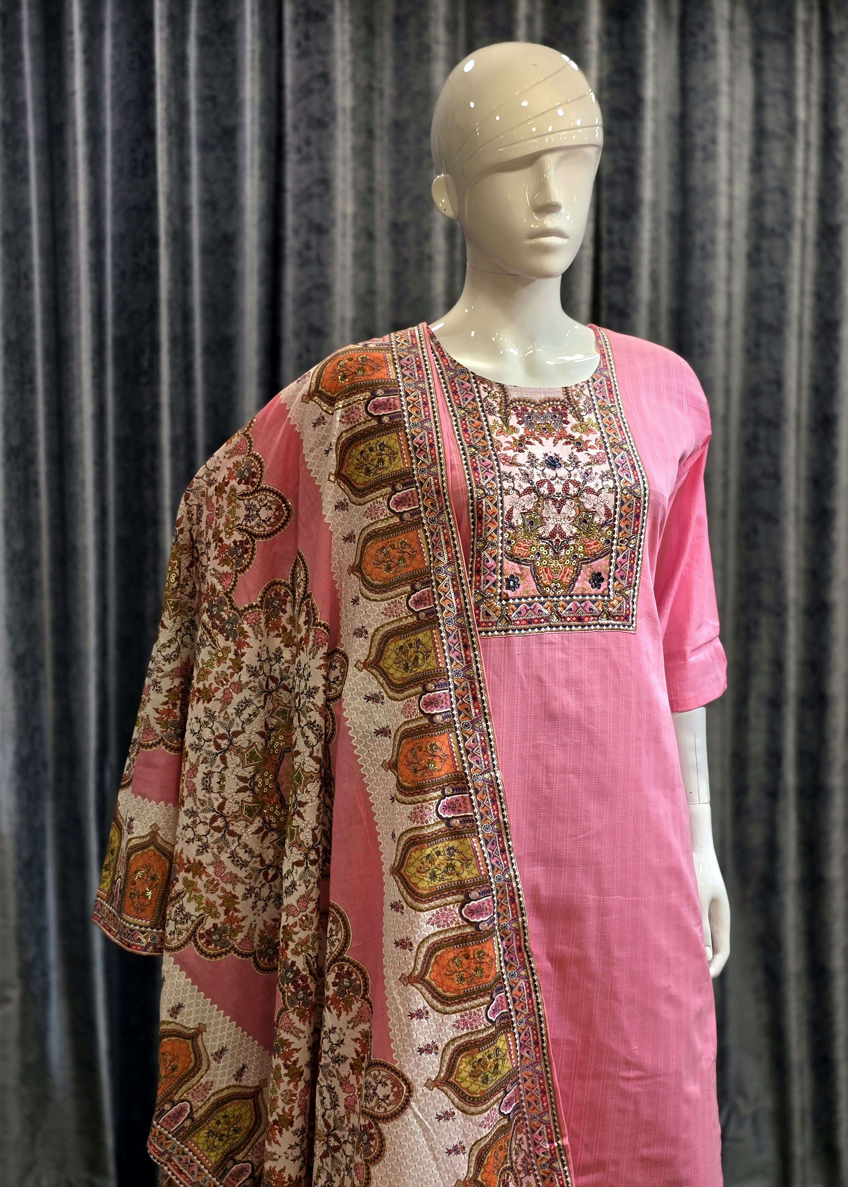 RAJASTHANI DUPATTA SUIT FOR WOMEN CLOTH PARTY WEAR DEALER AKSHAR 