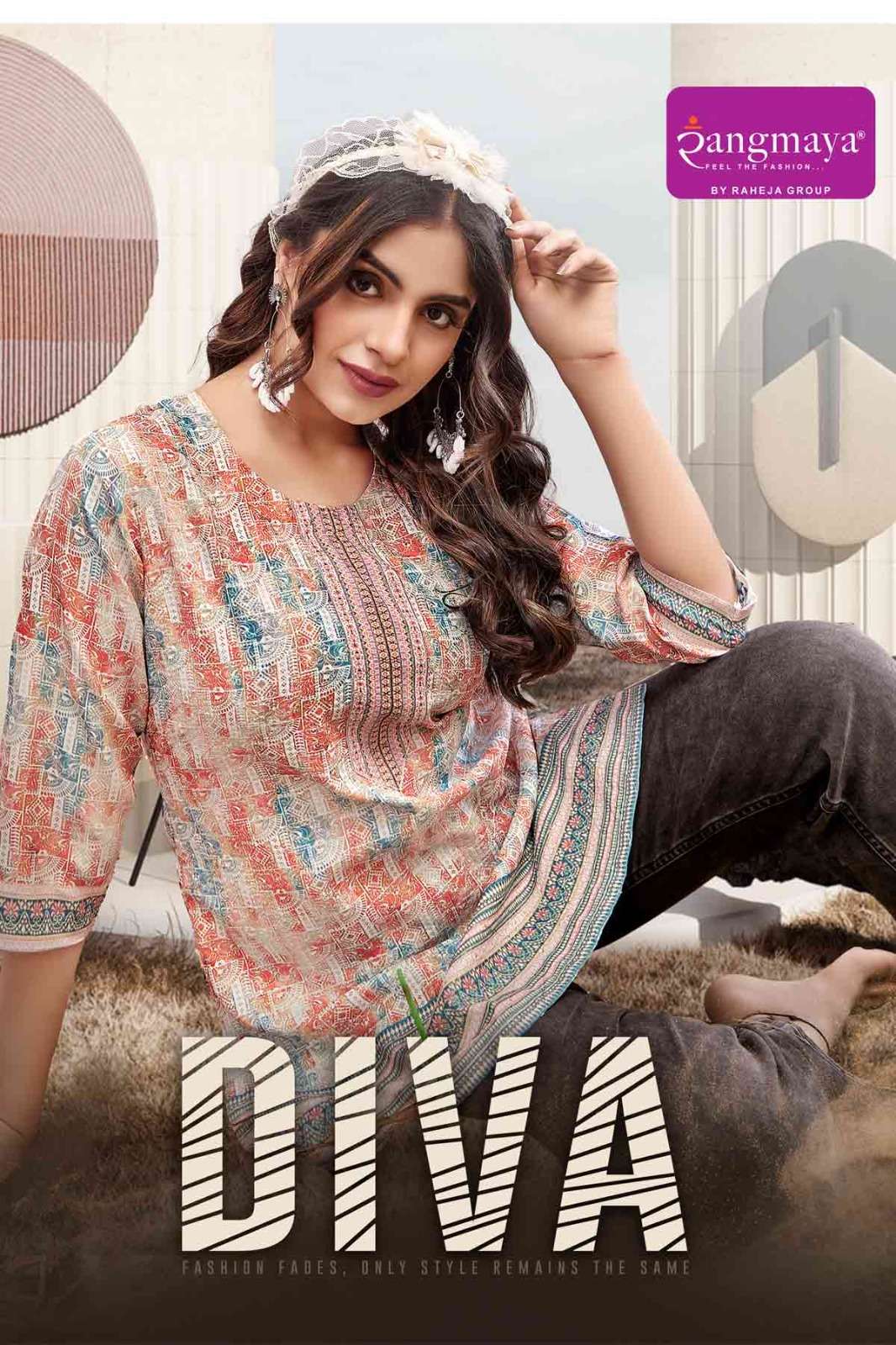 RANGMAYA DIVA BRANDED TUNIC TOP DAILY WEAR WOMEN WHOLESALE SURAT