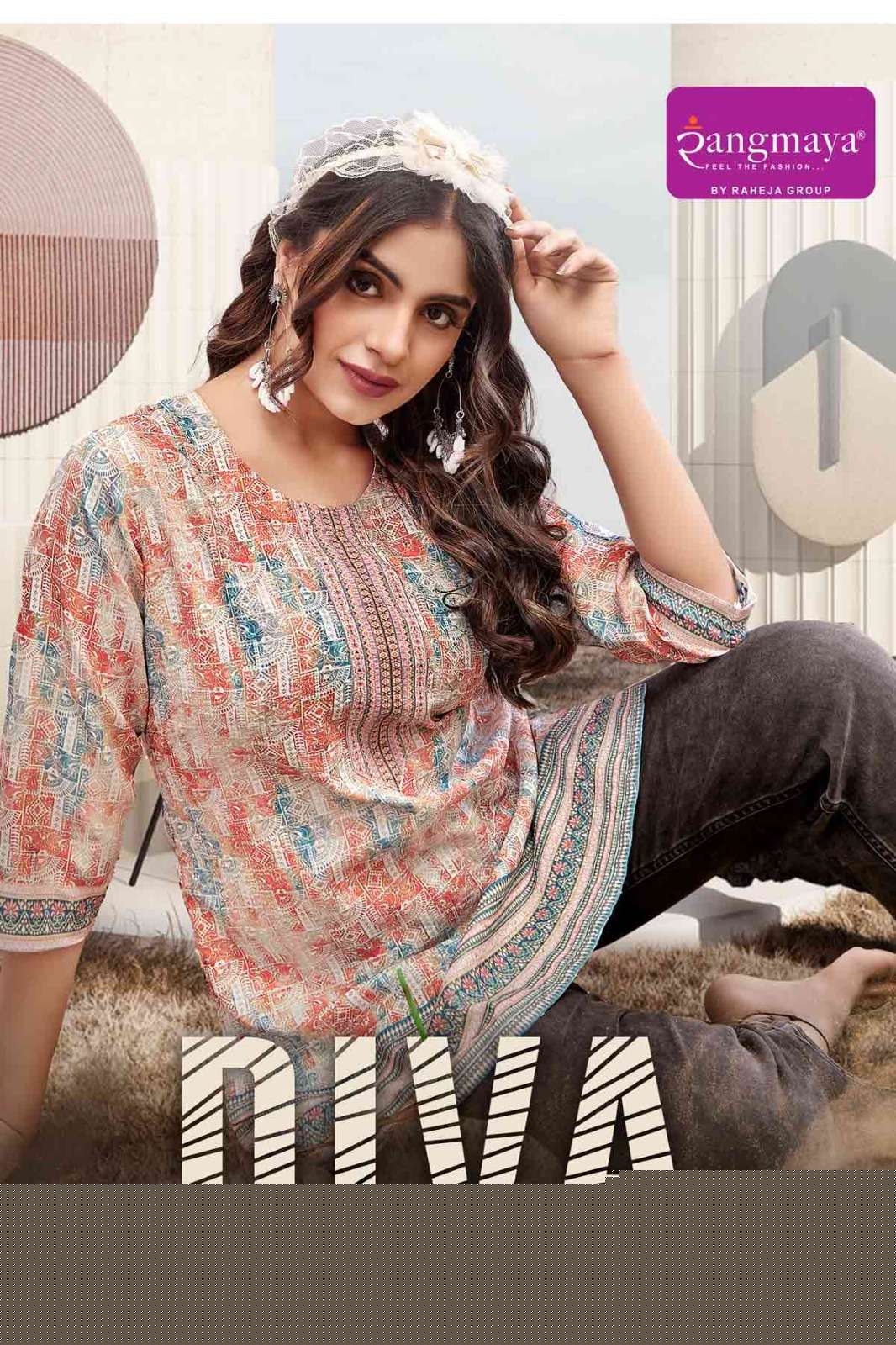 RANGMAYA DIVA BRANDED TUNIC TOP DAILY WEAR WOMEN WHOLESALE SURAT