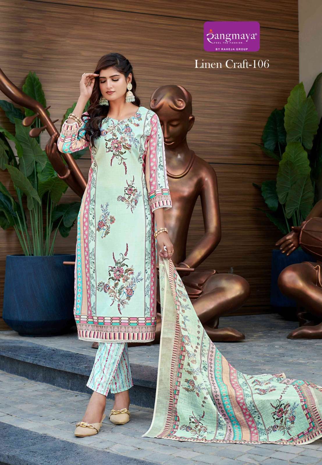 RANGMAYA LINEN CRAFT NEW DESIGNER READYMADE SALWAR SUIT RESELLER SHOP