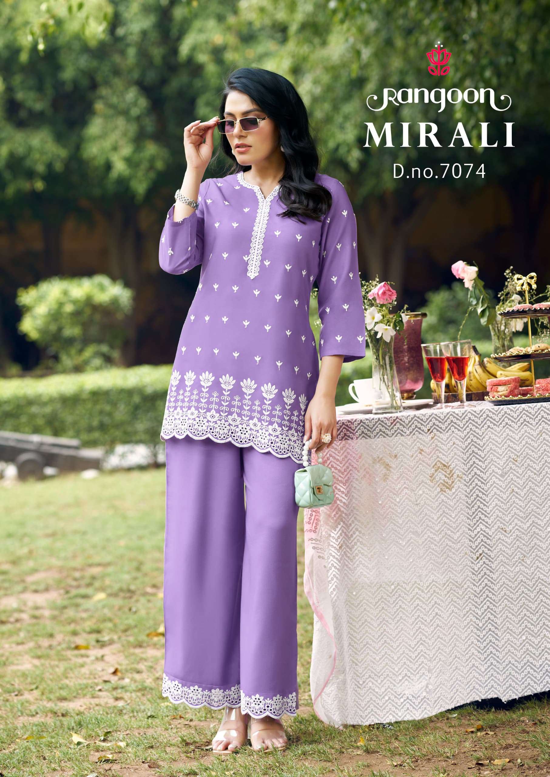 RANGOON MIRALI WESTERN WORK CORD SET FOR WOMEN PARTY WEAR DEALER