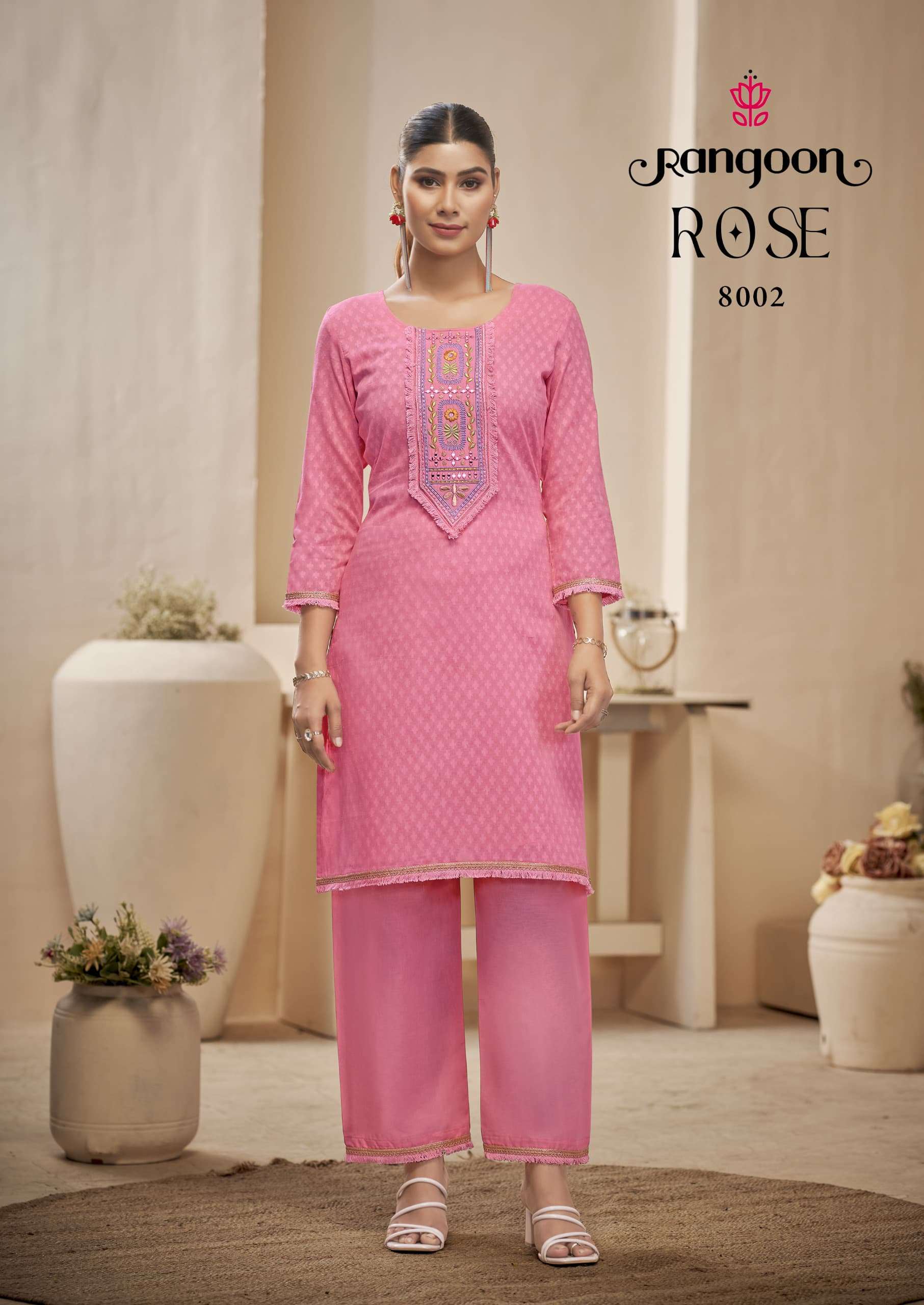 RANGOON ROSE BRANDED CORD SET MIRROR WORK FESTIVAL CLOTH SHOP