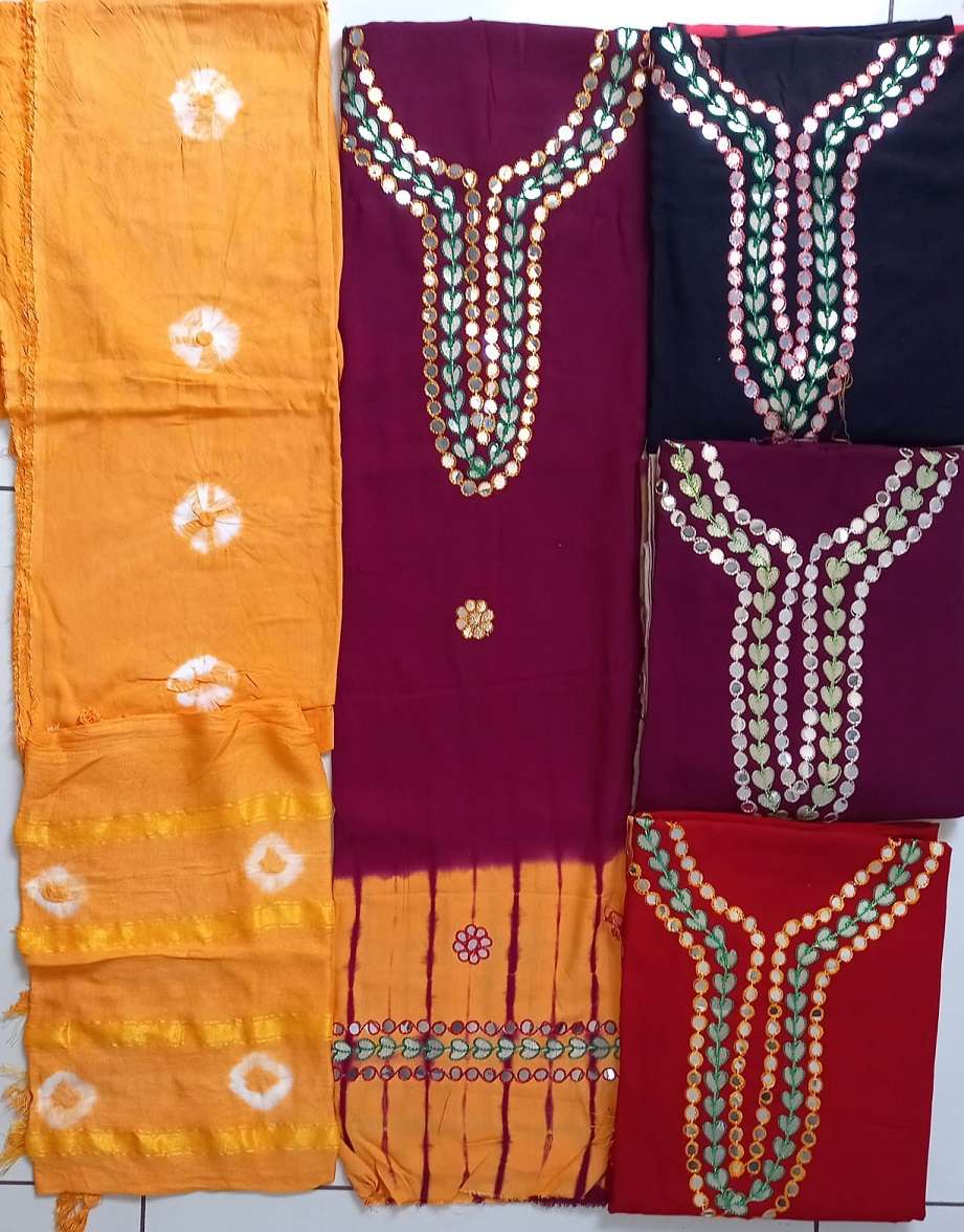 RAYON HOTA PATTI WORK KURTI SET WHOLESALE PRICE ONLINE SHOP