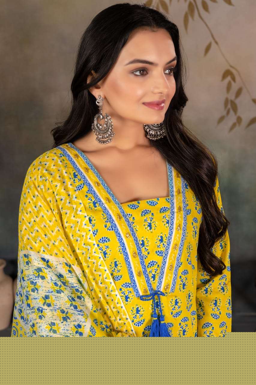 REGULAR WEAR COTTON PRINT READYMADE SUIT WHOLESALE DUKAN AKSHAR