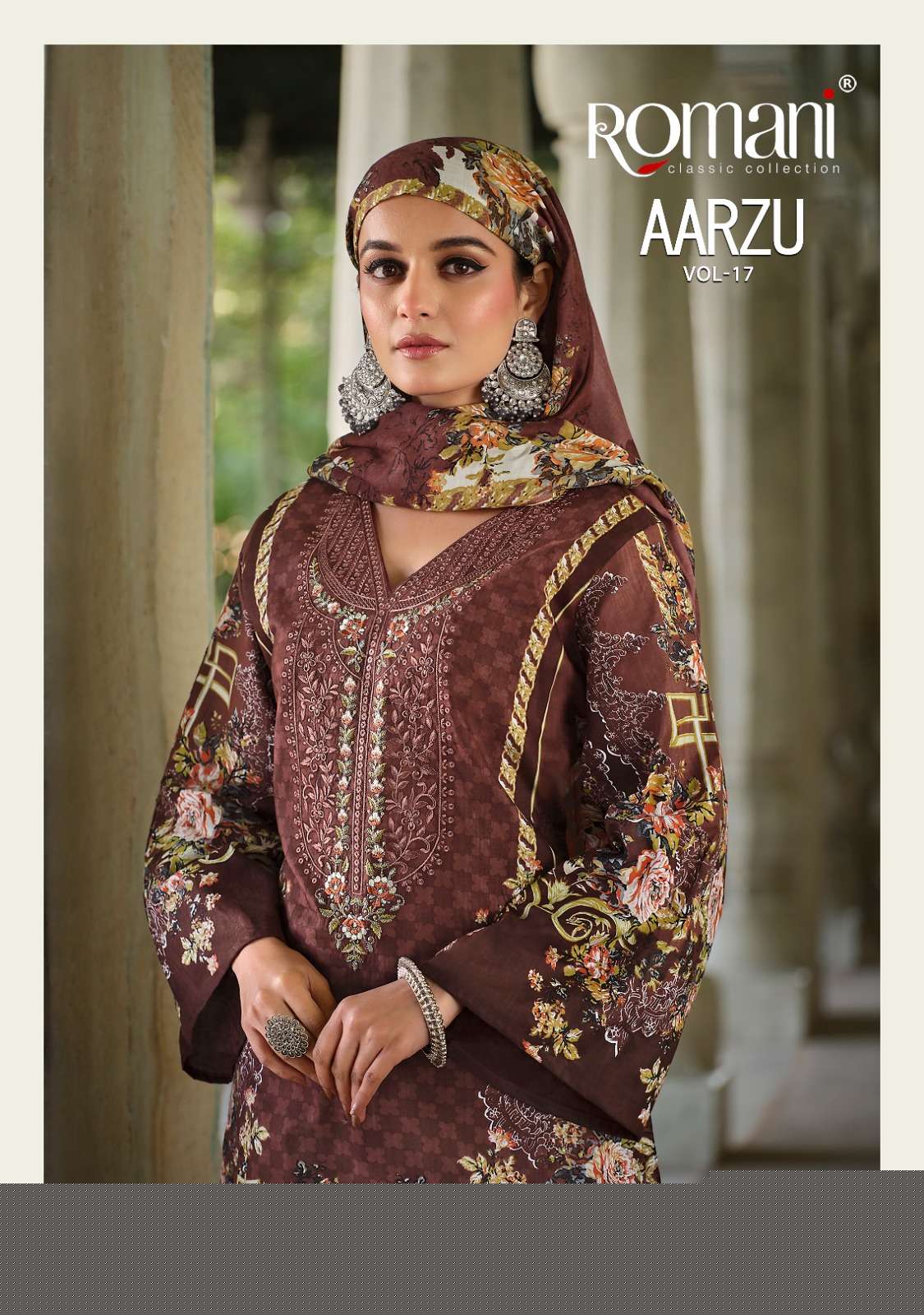 ROMANI AARZU VOL 17 PAKISTANI COTTON PRINT SALWAR SUIT RESELLER  