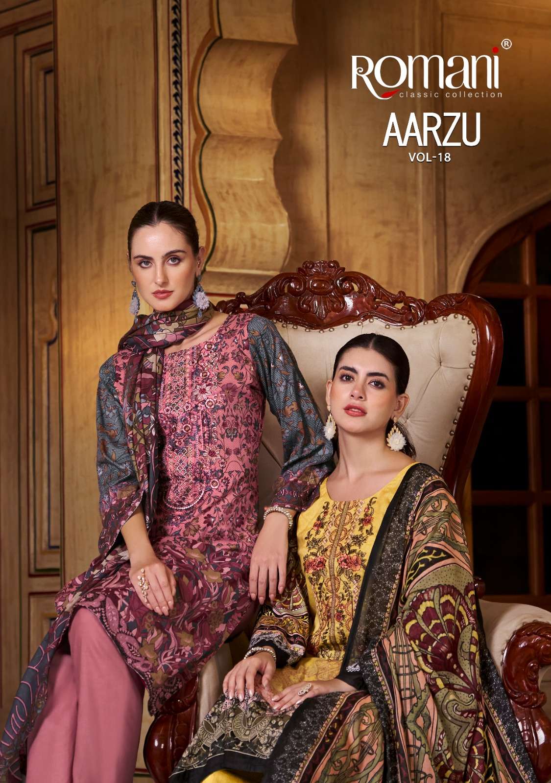 ROMANI AARZU VOL 18 SOFT COTTON DIGITAL PRINT SALWAR SUIT DEALER
