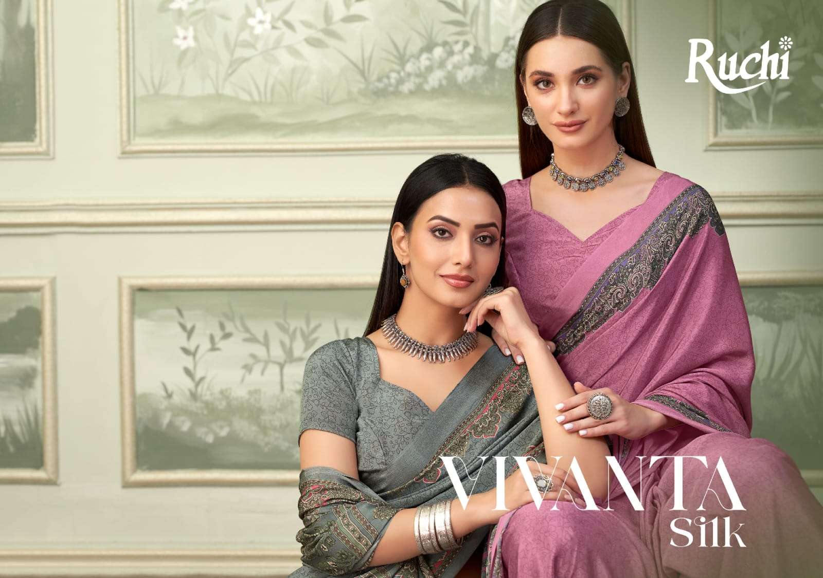 Ruchi Vivanta Silk regular wear Fancy saree 