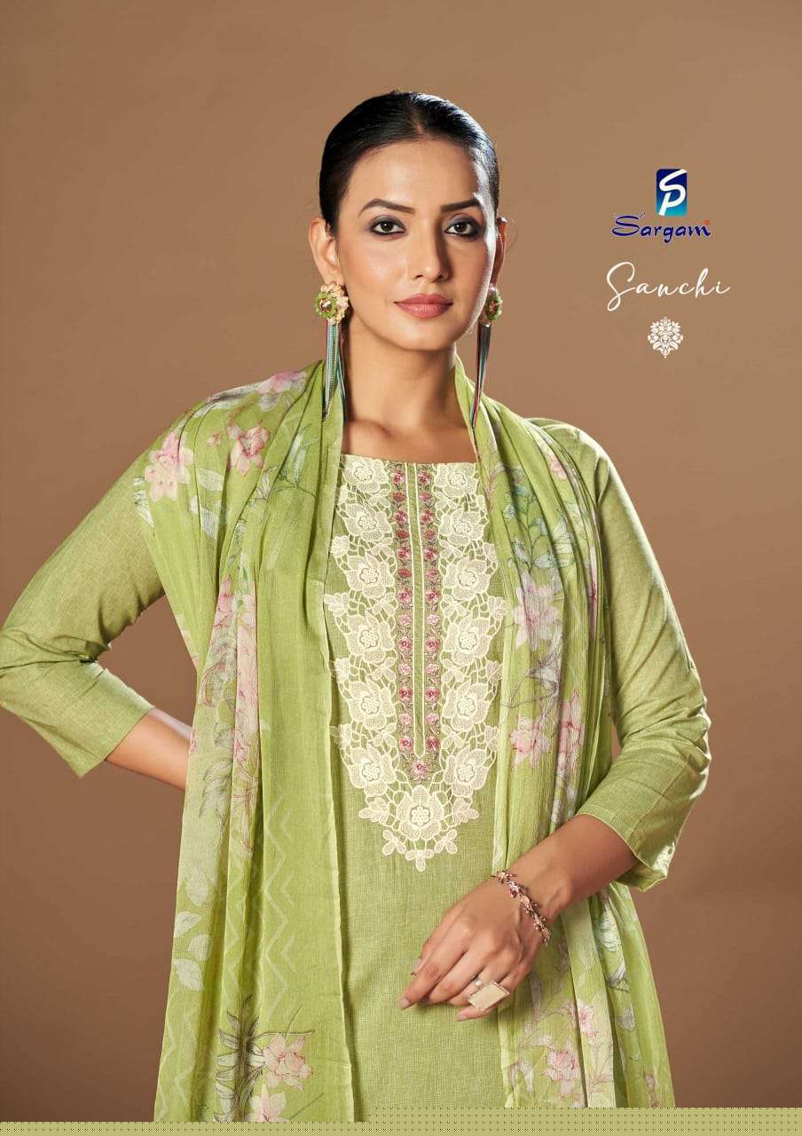 SANGAM SANCHI EXCLUSIVE WEDDING UNSTITCHES SUIT FOR WOMEN DEALER