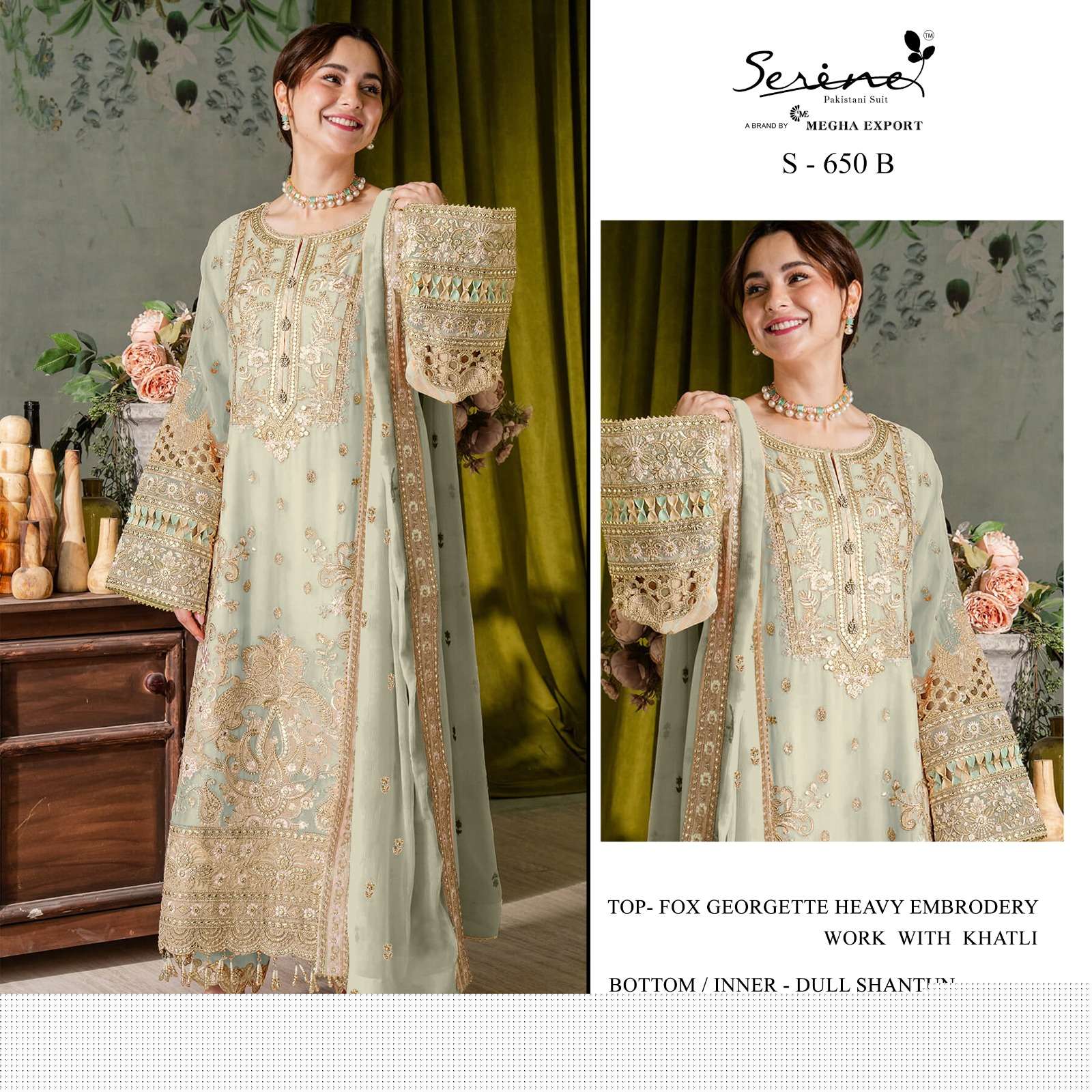 SERINE S 650 PAKISTANI HANIA ACTRESS STYLE SUIT SAME ONLIEN SHOP ETHNIC