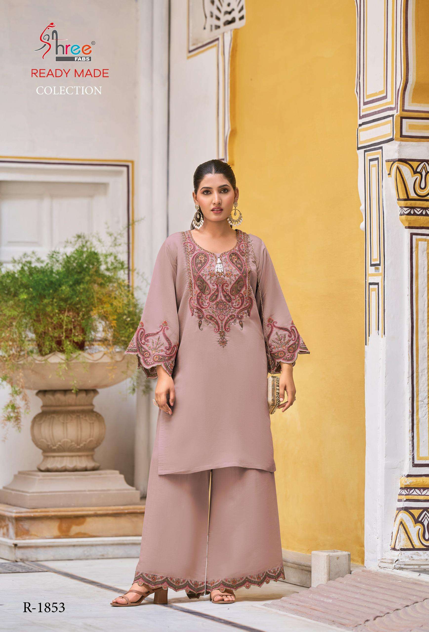 SHREE FABS 1853 PAKISTANI WESTERN PALAZZO KURTI SUIT DEALER SHOP