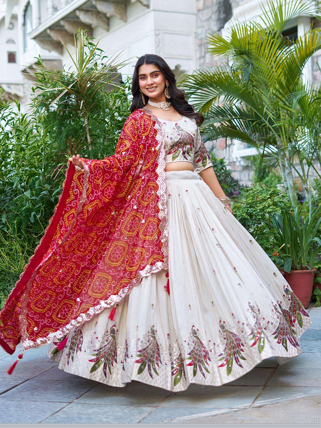 Silk with embroidery work Designet look lehenga choli ram 102