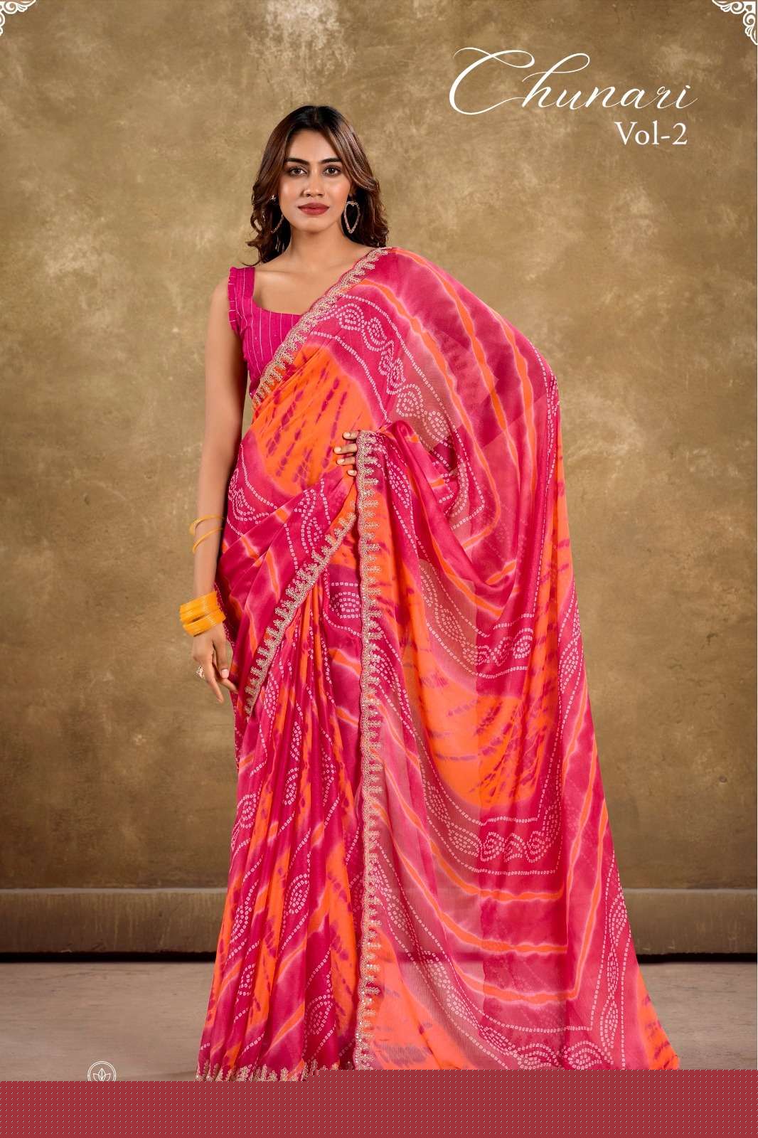 Stavan Chunri All Time Hits Chiffon Cut work embroidery work saree 