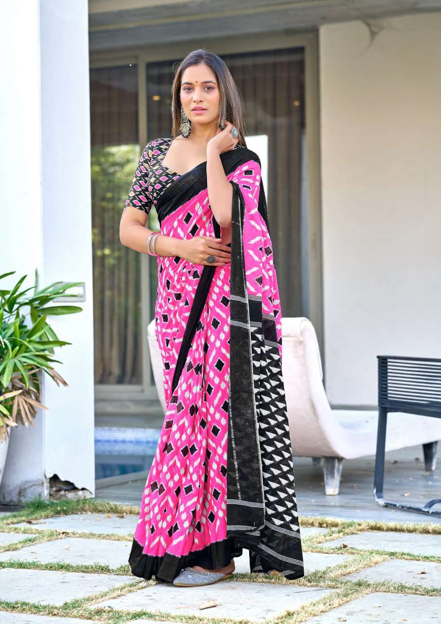 SUMMER PECIAL PRINTED COTTON SAREE FOR WOMEN INDIAN DEALER SHOP SIMRAN 