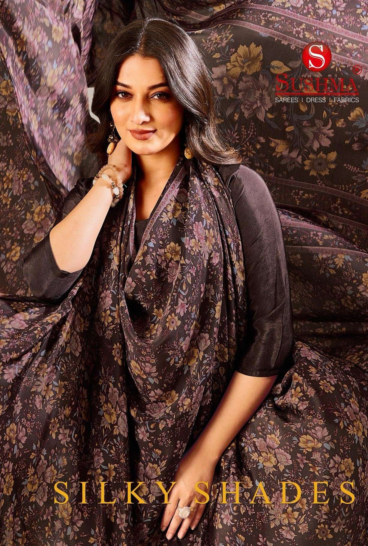 SUSHMA SILK SHADES FANCY SAREE COLLECTION FOR PARTY WEAR WHOLESALE 