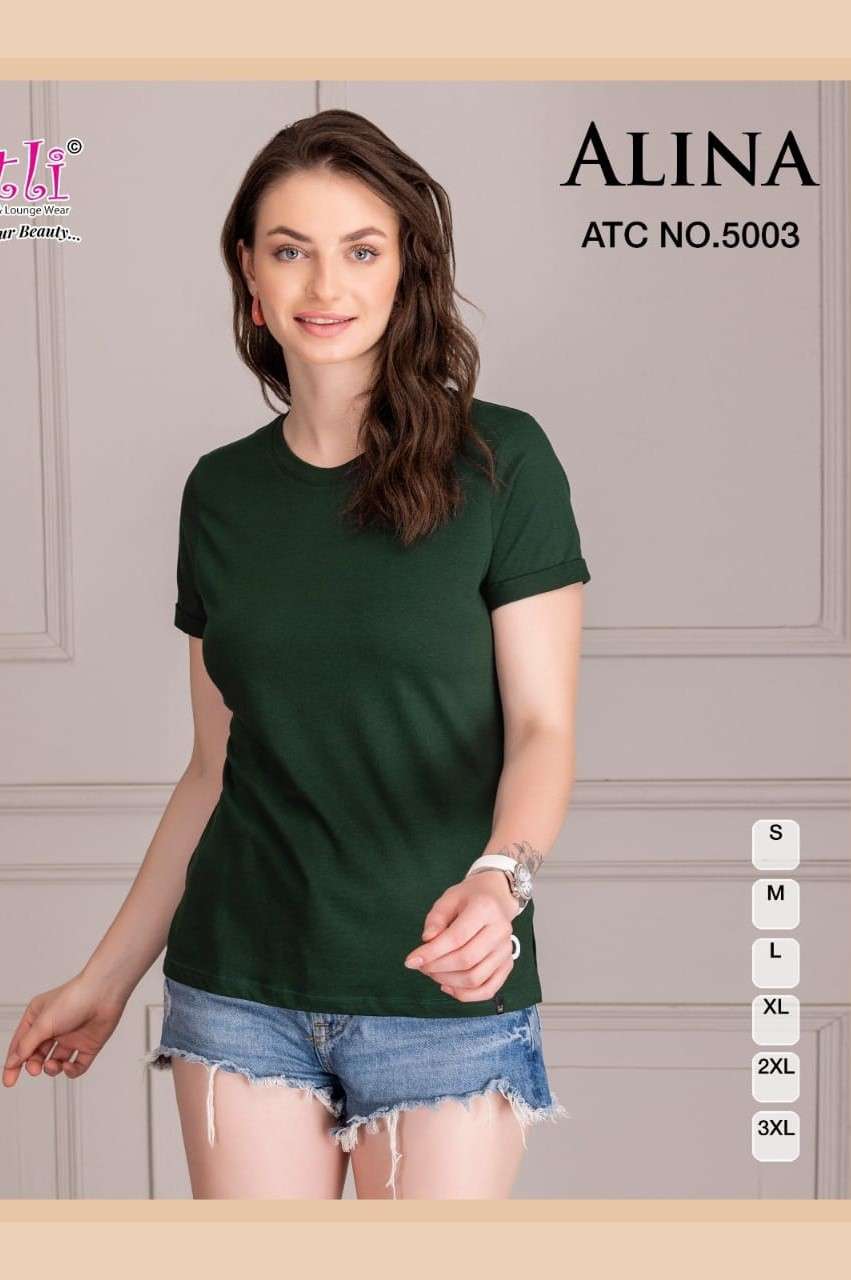 TITLE ALINA SUMMER SEASON WOMEN T SHIRTS DAILY WEAR RESELLER