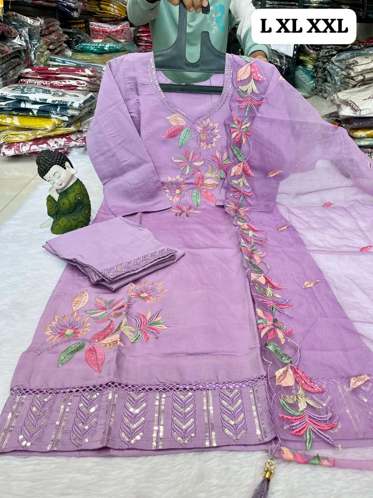 TREND ORGANZA DUPATTA SUIT FOR WOMEN PARTY WEAR CATALOG VRD