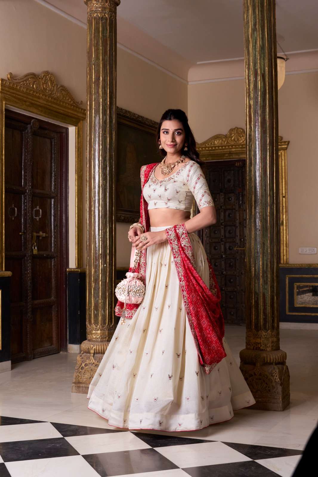 VICHITRA SILK TRADITIONAL LOOK DESIGNER LEHENGA CHOLI LNB 1436