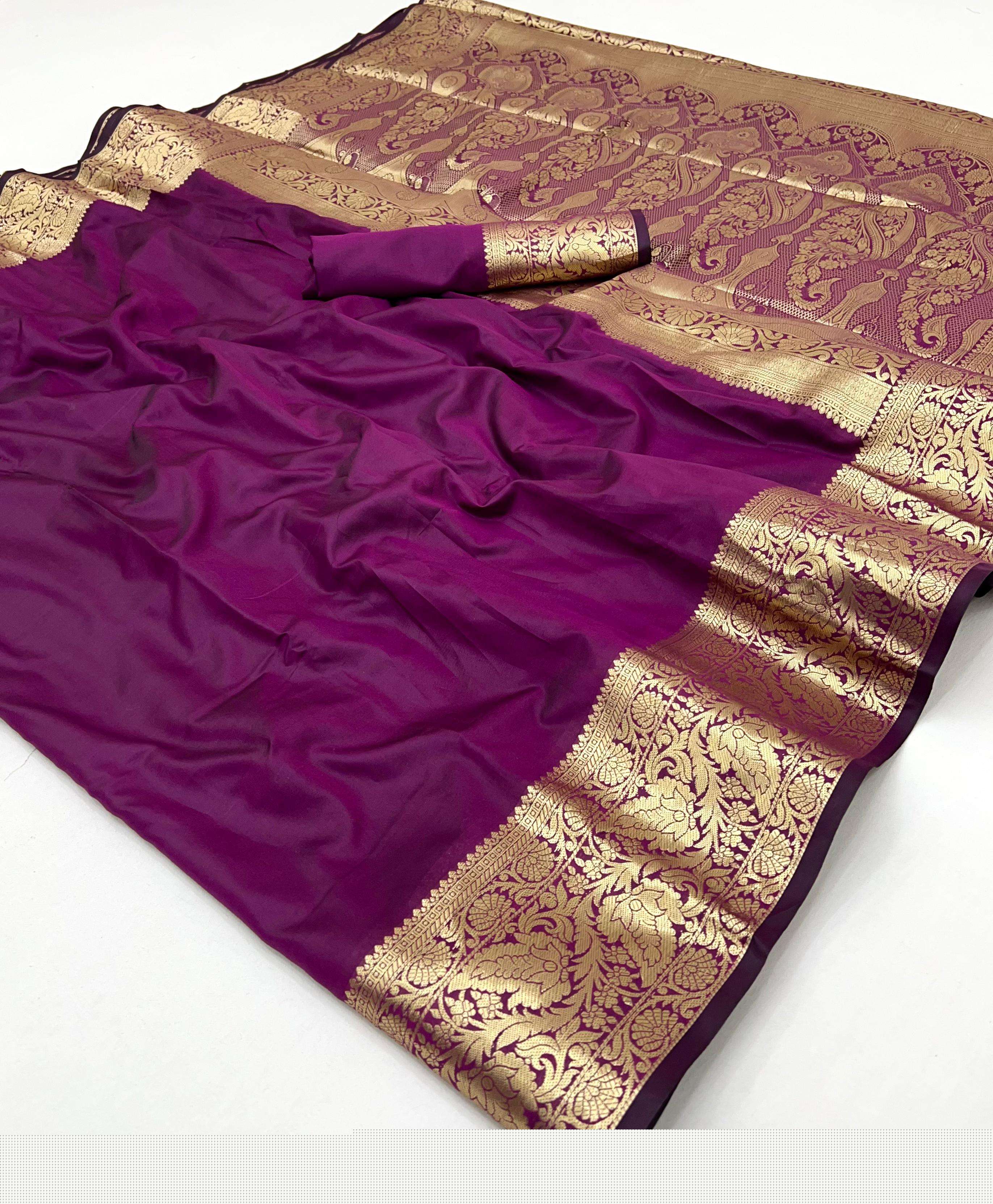 BANARASI SILK WITH WEAVING DESIGN SAREE